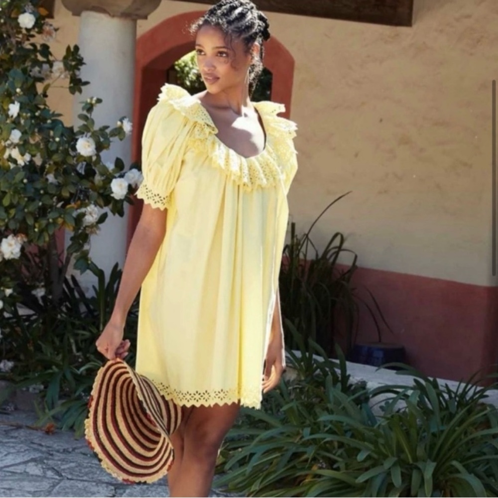 DÔEN lona Chime Mini Dress in Pomelo - Picture 5 of 12